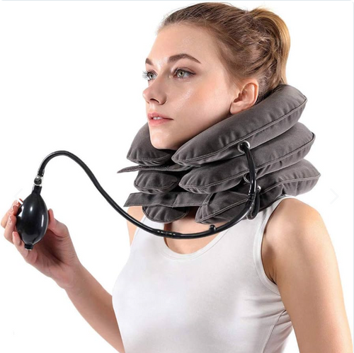 CerviFlex™ – Soporte Cervical Inflable para Descomprimir el Cuello y Dormir Sin Dolor
